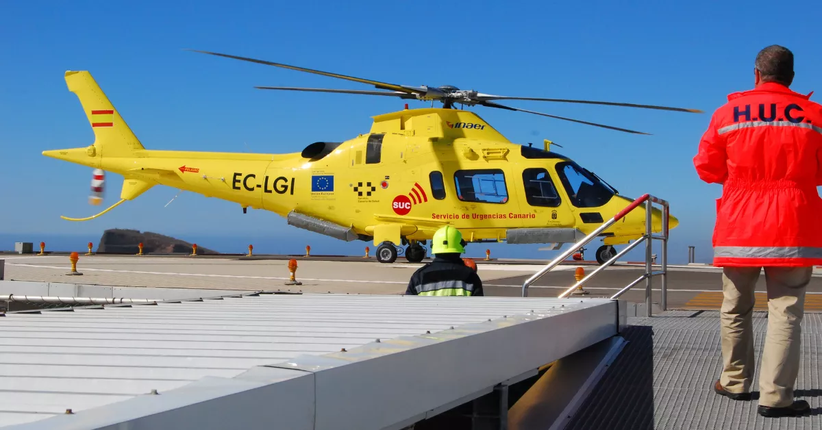 En 2023 hubo 12 aterrizajes más que el año anterior, cuando se contabilizaron 237 / CONSEJERÍA DE SANIDAD 