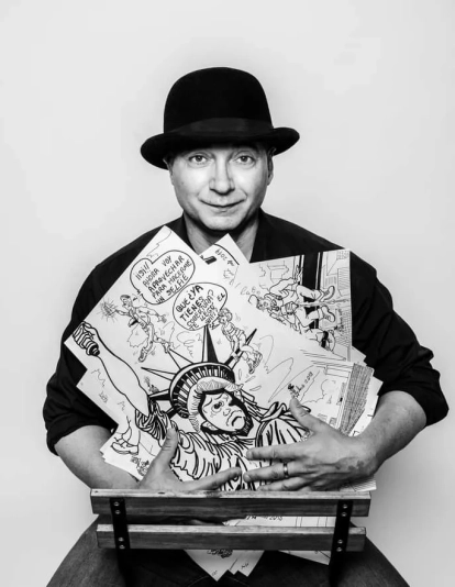 El dibujante palmero Gustavo Mederos / CEDIDA El dibujante palmero Gustavo Mederos / CEDIDA