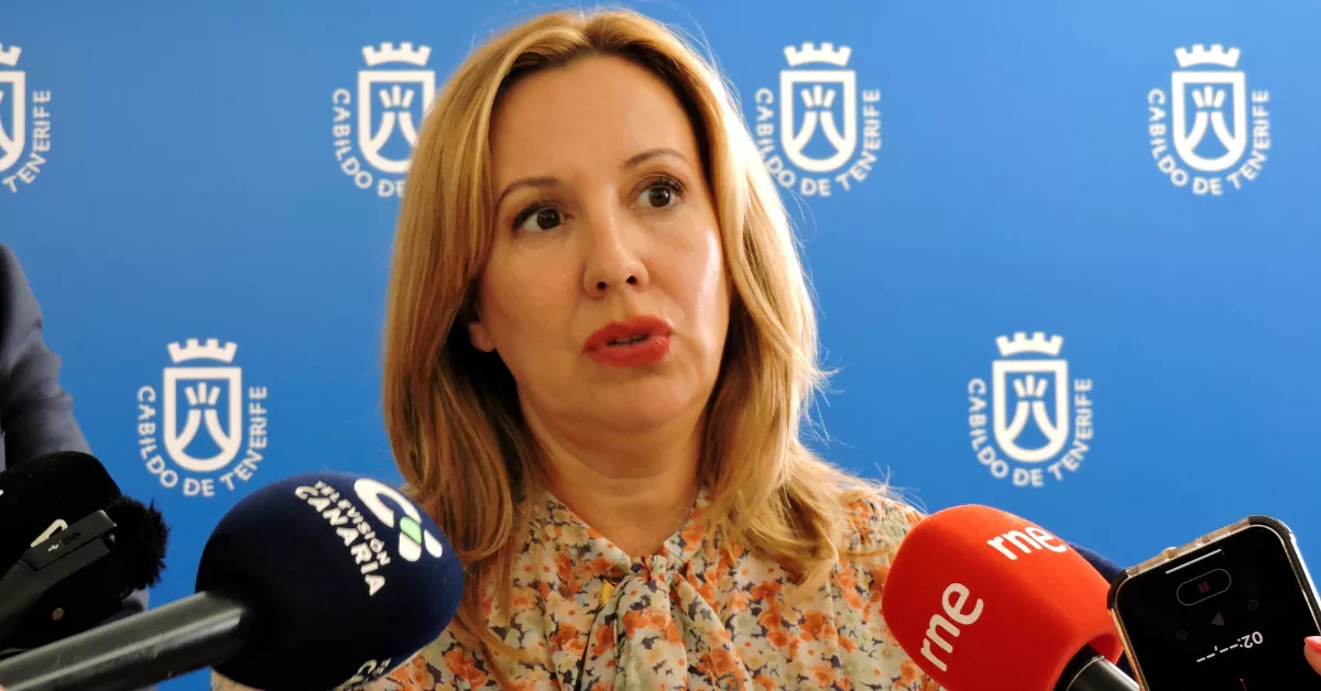 La presidenta del Cabildo de Tenerife, Rosa Dávila. / CARLA DOMÍNGUEZ-EFE