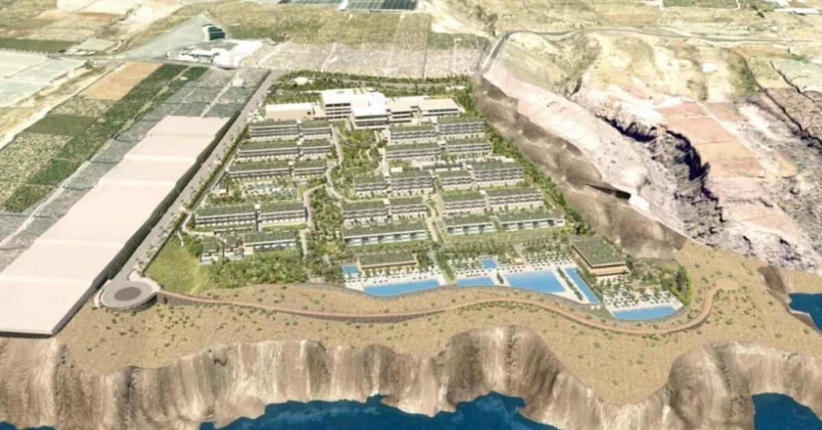Imagen del proyecto del hotel de lujo en Guia de Isora. / GOBIERNO DE CANARIAS