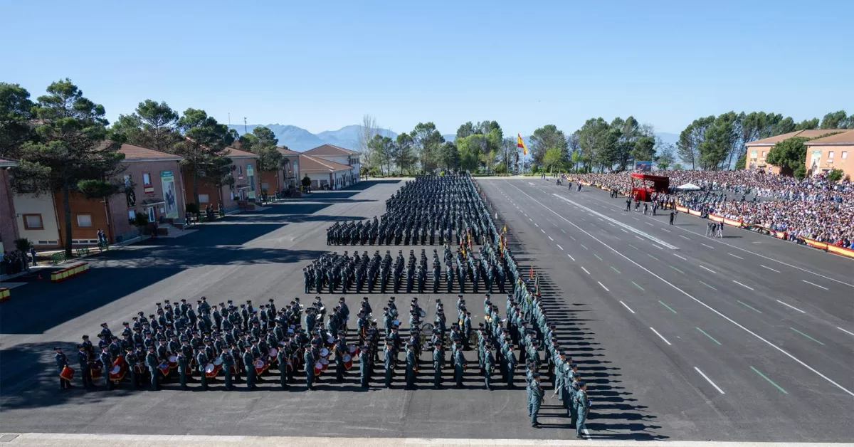 Guardias Civiles en prácticas que se incorporarán a la provincia de Las Palmas./ GC