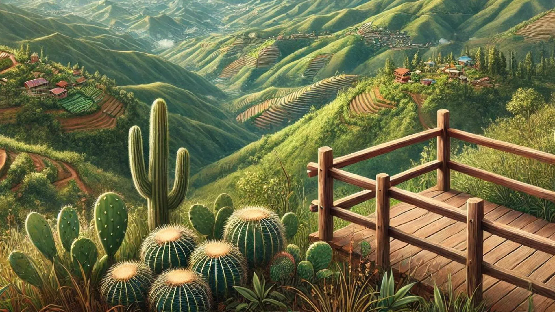 Mirador simulado en Canarias / DALL·E