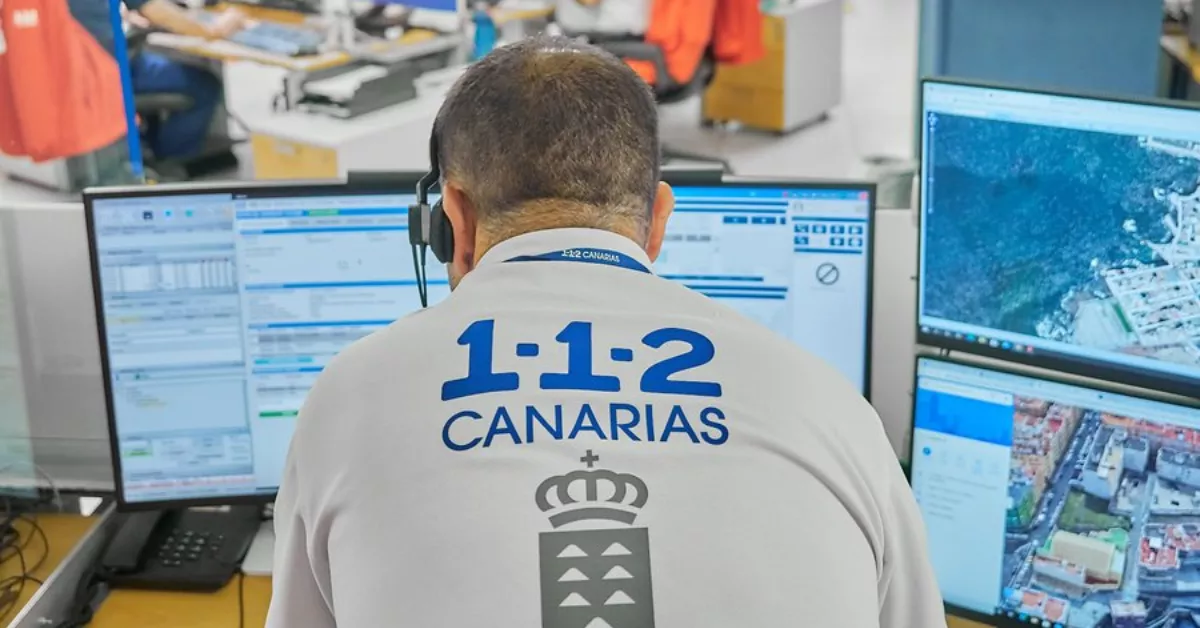 Trabajador del Centro Coordinador de Emergencias y Seguridad. / 112 CANARIAS