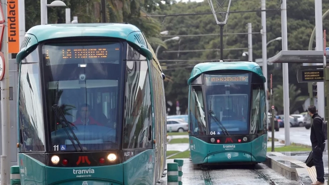 Imagen del tranvía de Tenerife / EFE Imagen del tranvía de Tenerife / EFE