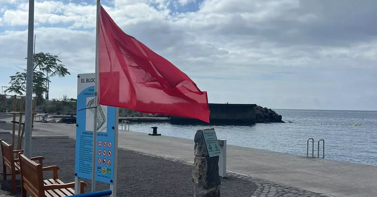 Bandera roja en El Bloque y Los Charcos, en Valleseco / CEDIDA