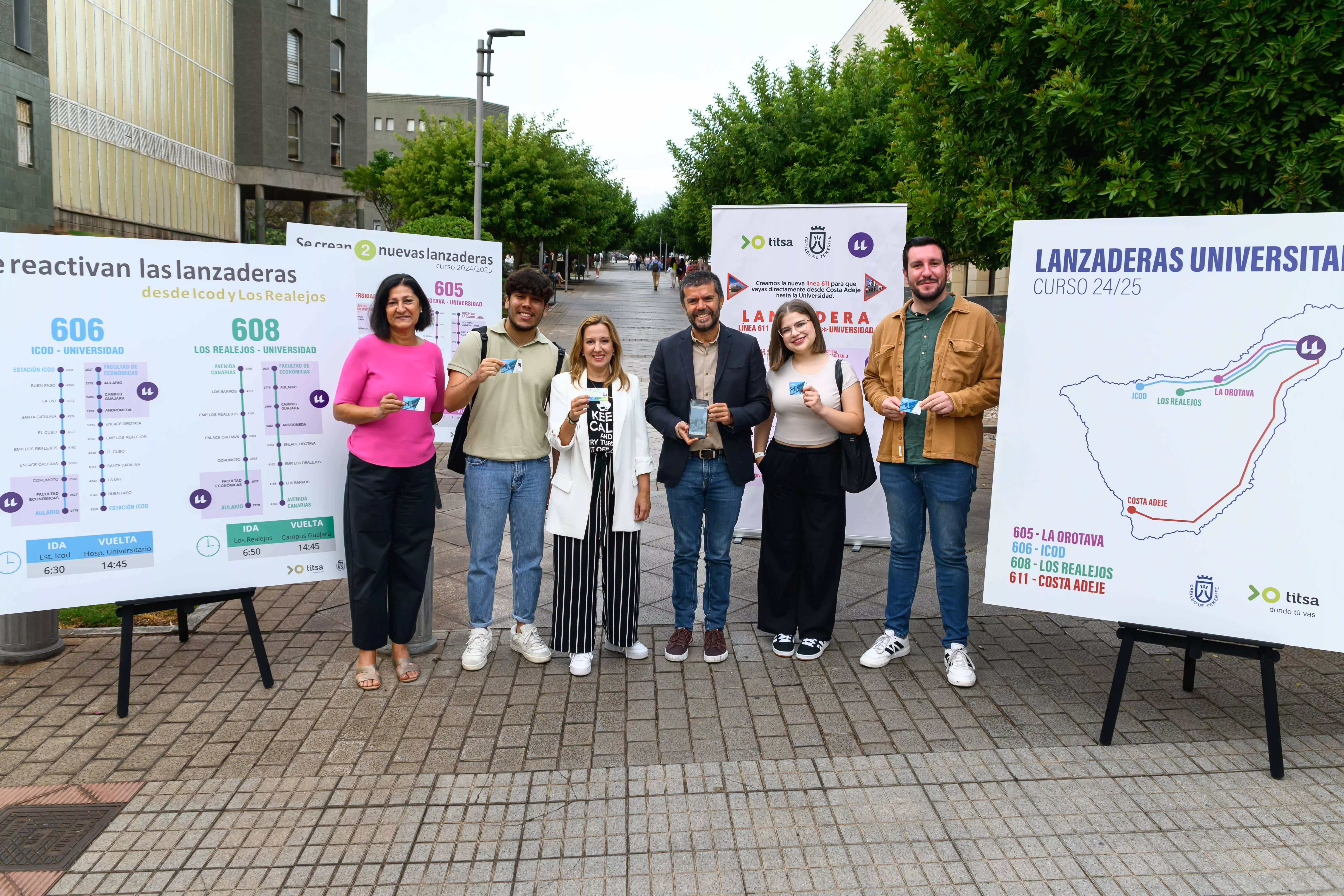 Presentación de las lanzaderas para la ULL / CEDIDA Presentación de las lanzaderas para la ULL / CEDIDA