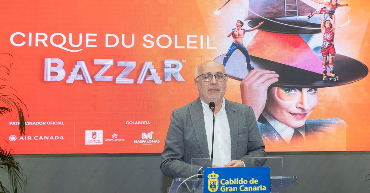 Antonio Morales en la presentación del Circo del Sol / CABILDO DE GRAN CANARIA