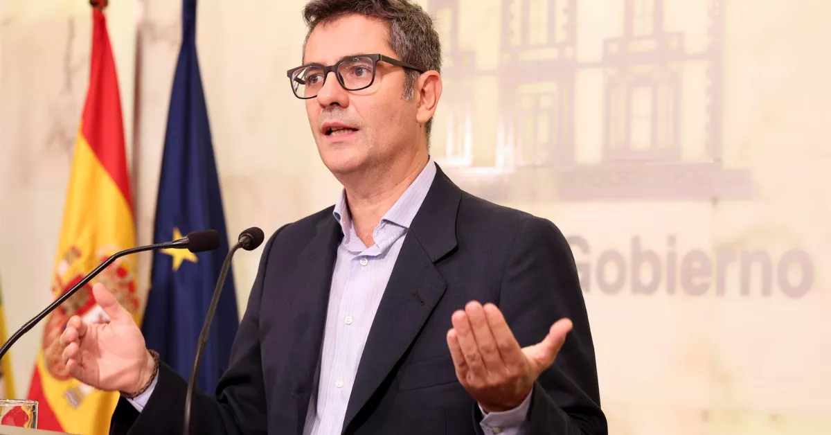 El ministro de la Presidencia, Justicia y Relaciones con las Cortes, Félix Bolaños / EFE