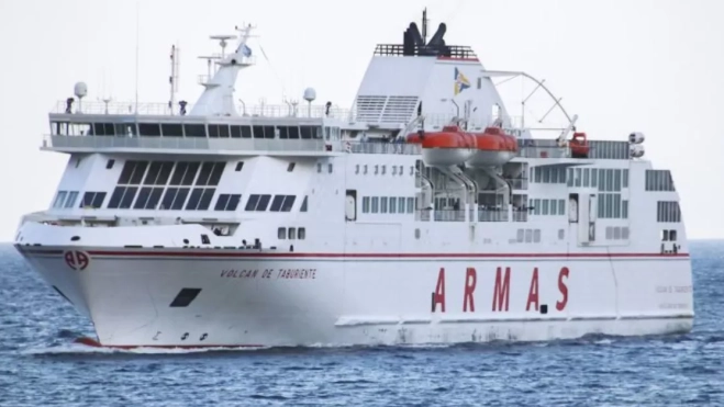 El buque 'Volcán de Taburiente', de Naviera Armas./ VESSELFINDER