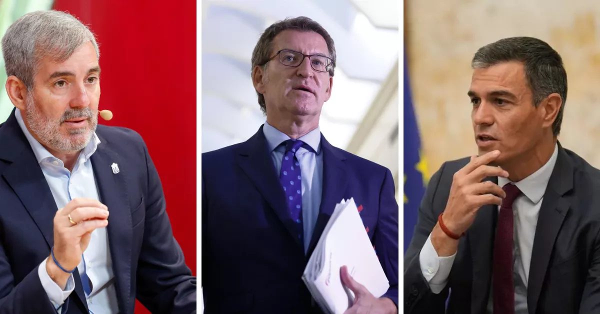 Clavijo aún confía en que haya un acuerdo porque considera que esta vez su acuerdo con Feijóo garantiza que no habrá oposición / MONTAJE AH