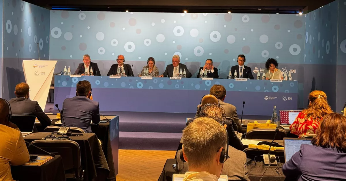 El presidente Fernando Clavijo durante su intervención en Malta / GOBIERNO DE CANARIAS