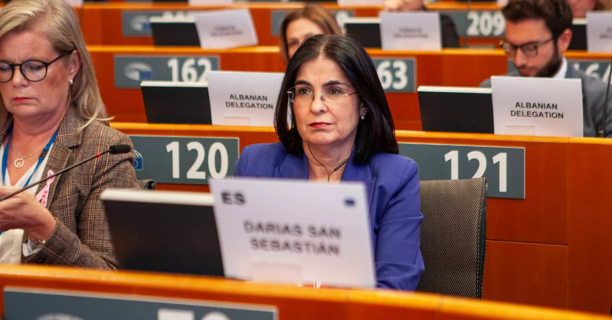 La alcaldesa Carolina Darias en Bruselas / EFE