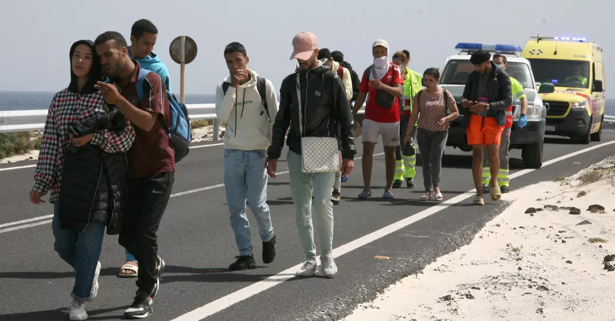 Migrantes magrebíes en Fuerteventura / EFE