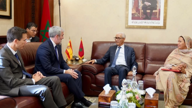 Clavijo en su visita a Marruecos / EFE Clavijo en su visita a Marruecos / EFE