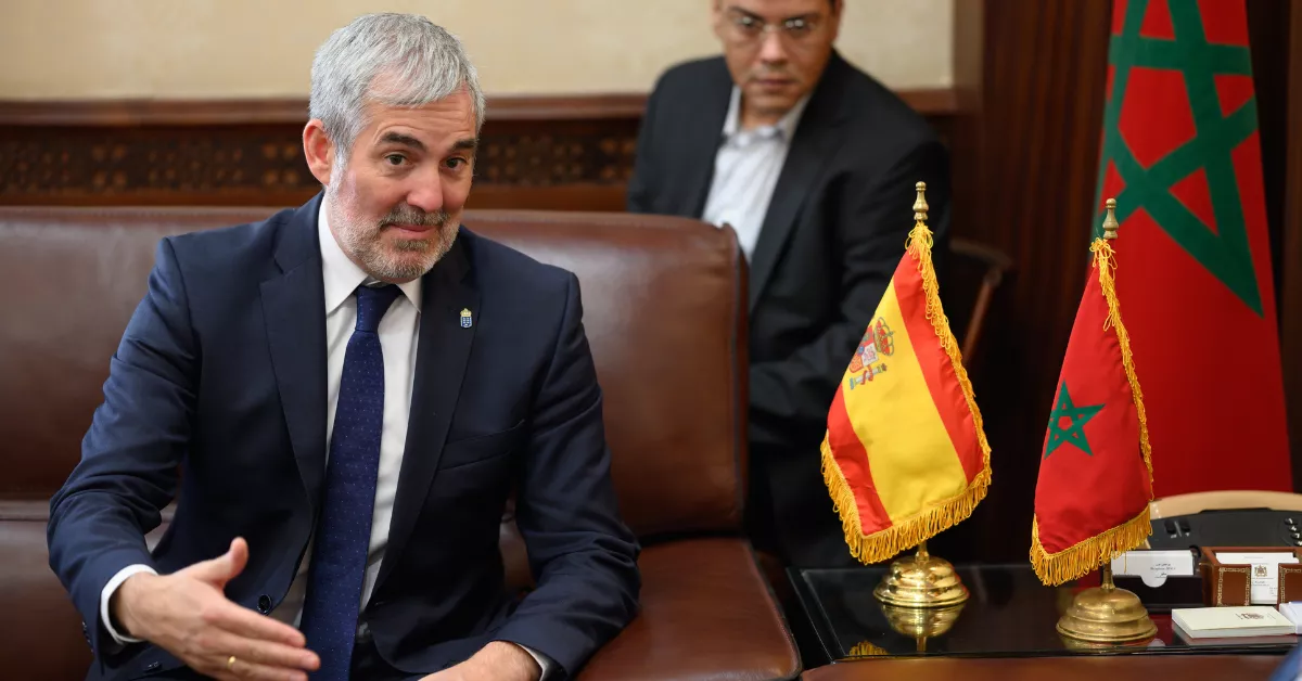 Fernando Clavijo en su visita a Marruecos / EFE