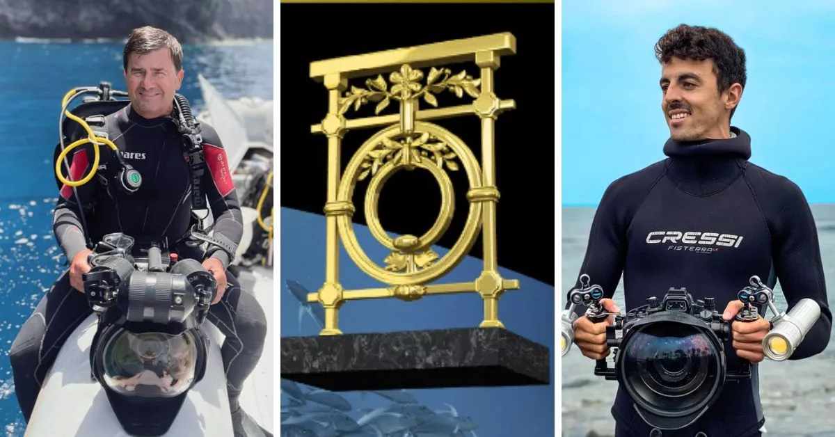 Rafa Herrero Massieu, galardón del Cimasub y Felipe Ravina Olivares / AH