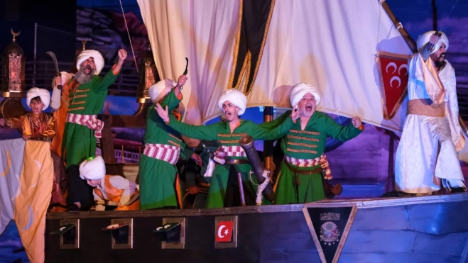 Representación de la batalla de Lepanto / EFE - ALBERTO VALDÉS Representación de la batalla de Lepanto / EFE - ALBERTO VALDÉS