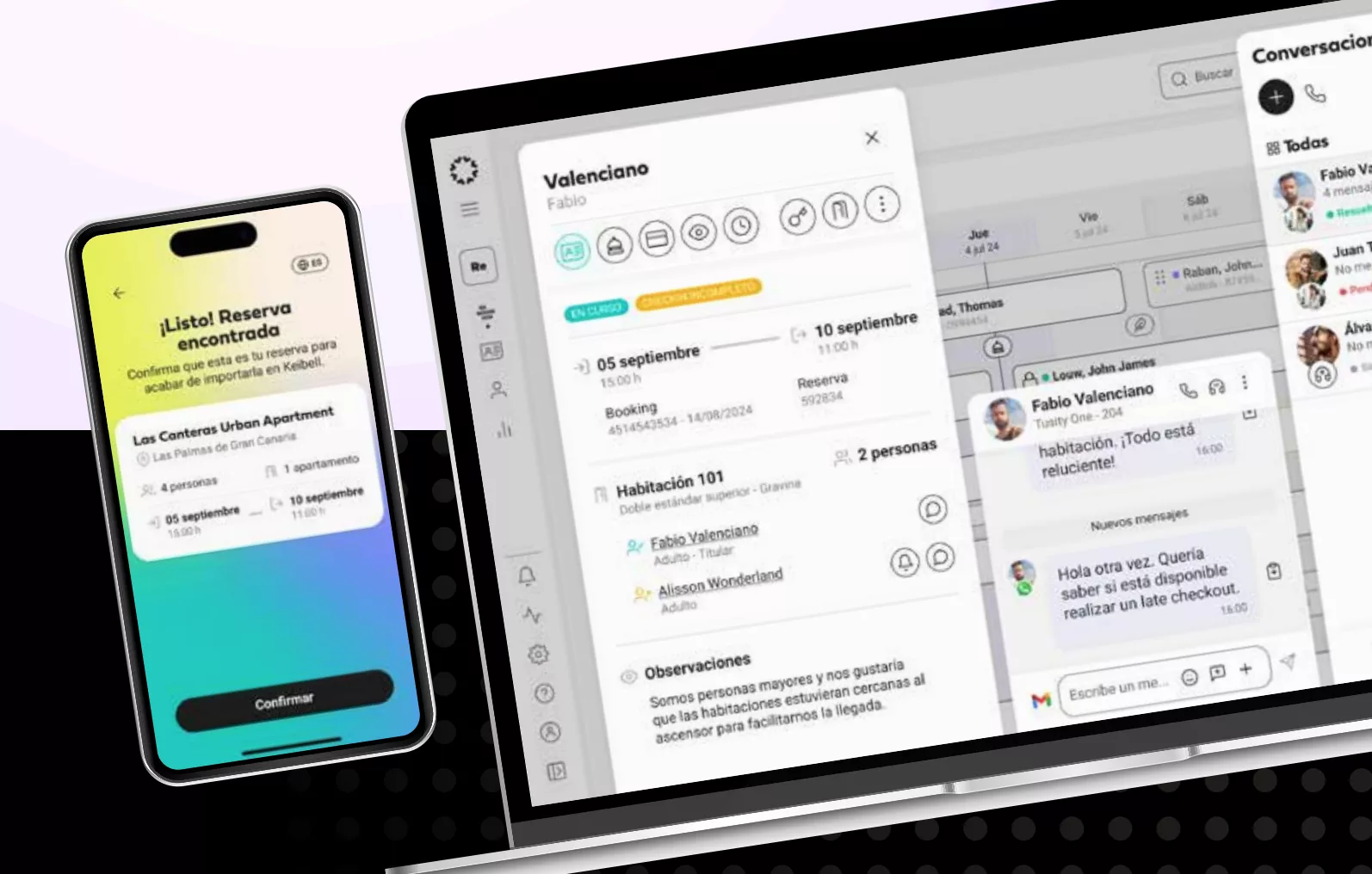 Interfaz de la startup canaria Keibell./ CEDIDA