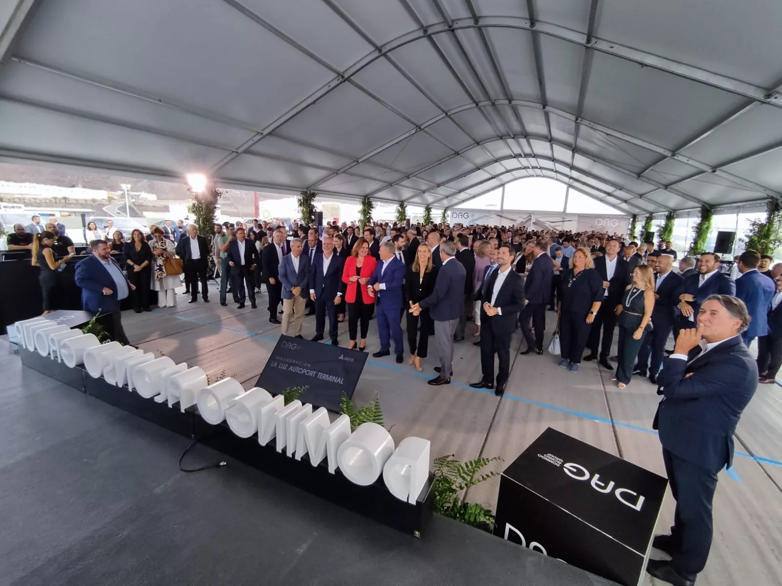 Inauguración de la terminal de Domingo Alonso en el Puerto de Las Palmas. / AH