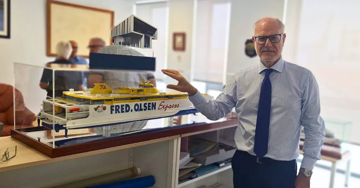 Francisco García Lascuraín, en la Capitanía Marítima de Las Palmas / CEDIDA