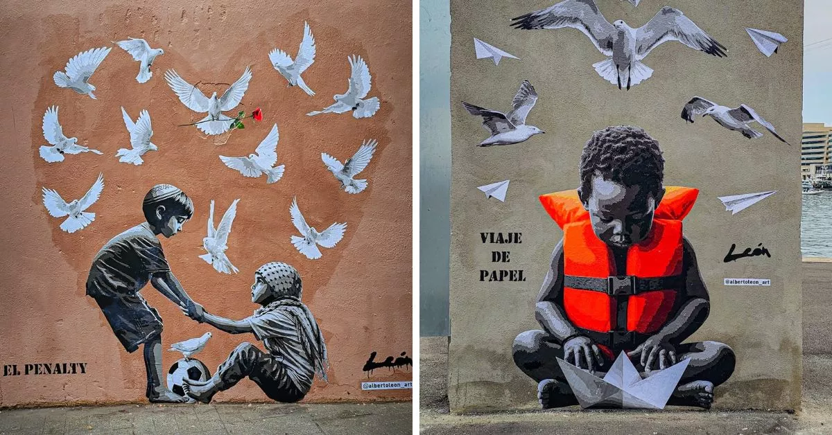 'El penalti' y 'Viaje de papel', las dos últimas obras del tinerfeño Alberto León / ALBERTO LEÓN