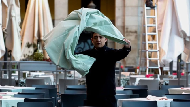 El trabajador de un restaurante / EFE