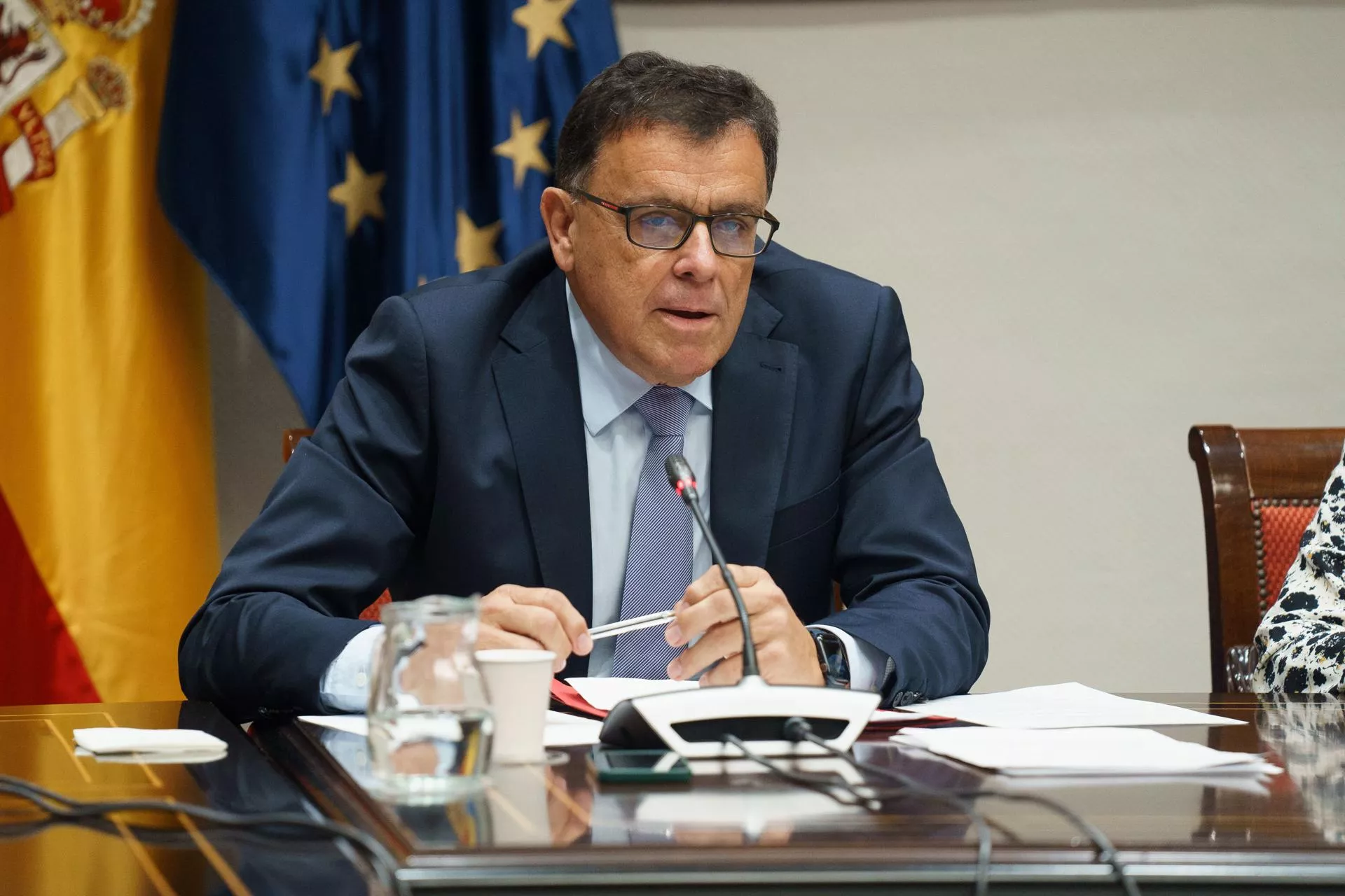 El consejero de Política Territorial, Cohesión Territorial y Aguas del Gobierno de Canarias, Manuel Miranda./ EFE