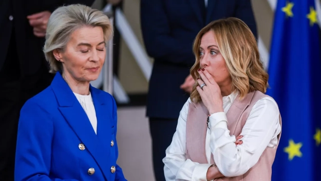Von der Leyen y Meloni / EFE Von der Leyen y Meloni / EFE