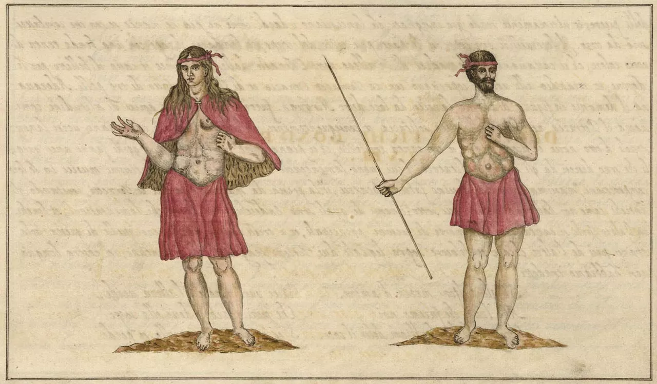 Representación de los aborígenes gomeros según el historiador y cartógrafo Leonardo Torriani, que en sus obras recogió varias referencias a los primeros pobladores de Canarias./ AH.