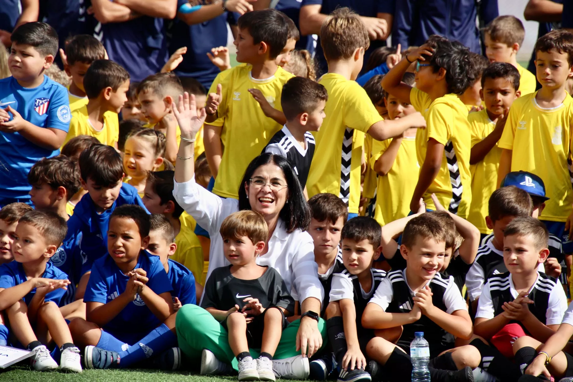 La alcaldesa, Carolina Darias, en la inauguración de la temporada de las Escuelas Deportivas Municipales. / AH