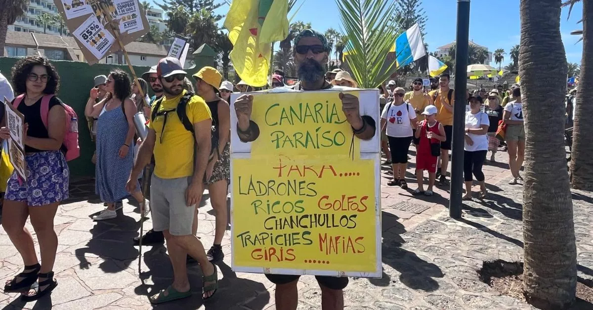 Choinagchen durante la manifestación / AH / BELA CABRERA