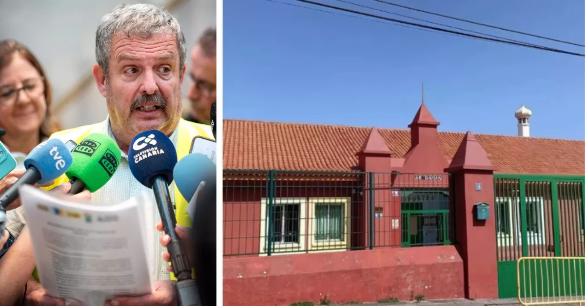 A la izquierda, Rafael Hernández; a la derecha, el centro Tagoror / MONTAJE AH