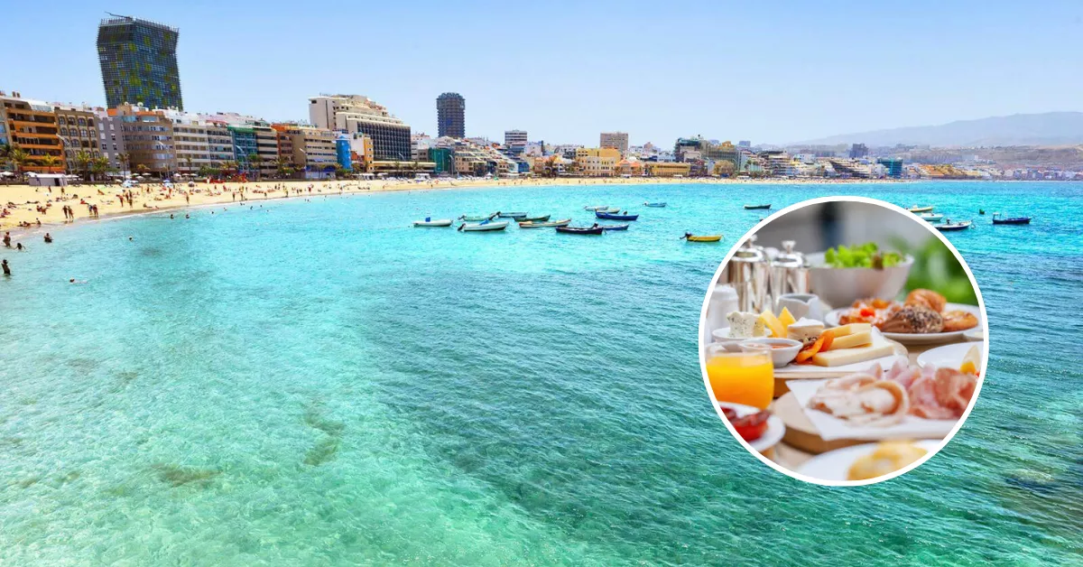 Imagen desayuno buffet y las vistas a Las Canteras / PEXELS