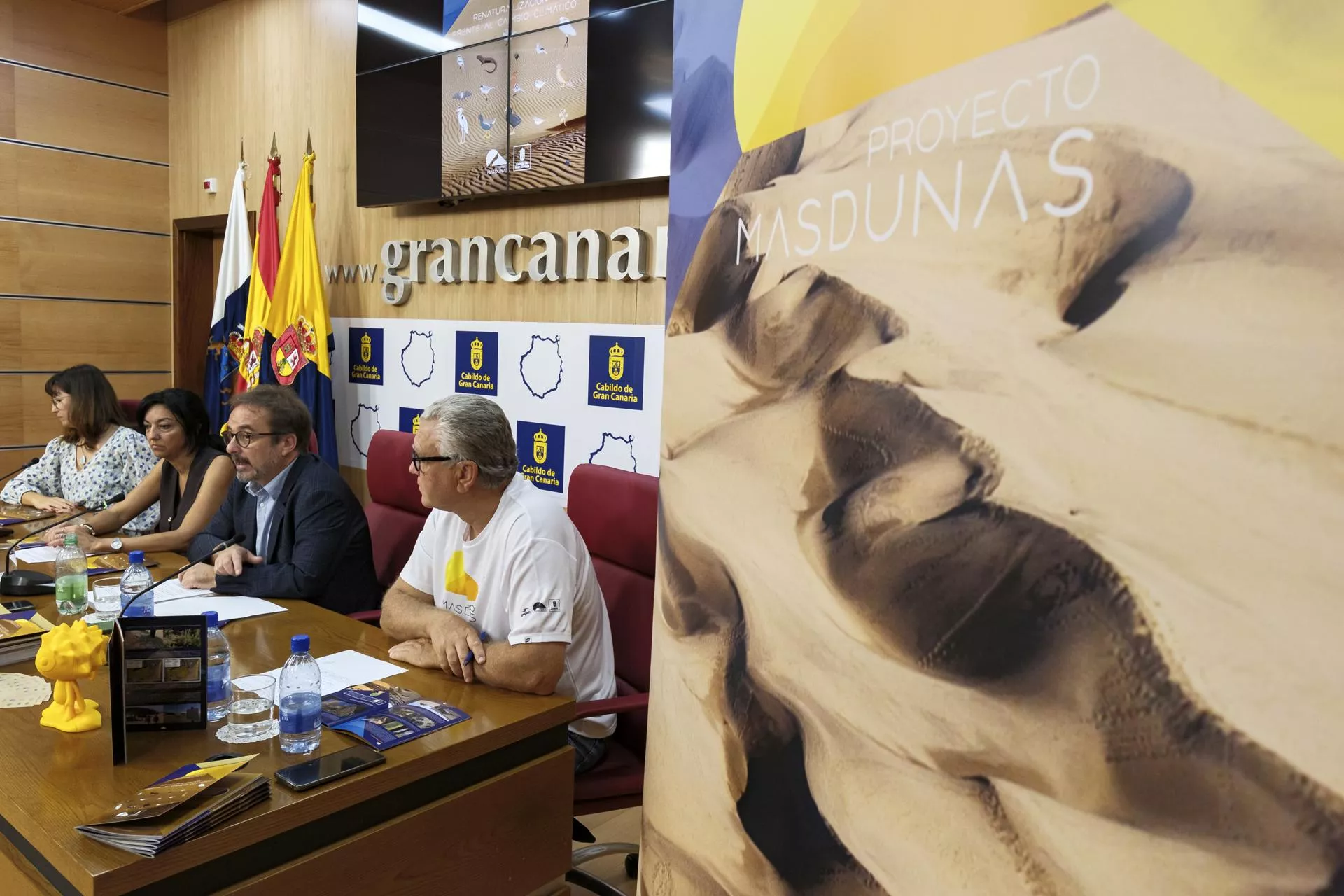 El Cabildo presentó este jueves los resultados del proyecto Masdunas para salvar la Reserva Natural de Maspalomas. / ÁNGEL MEDINA G.-EFE El Cabildo presentó este jueves los resultados del proyecto Masdunas para salvar la Reserva Natural de Maspalomas. / ÁNGEL MEDINA G.-EFE