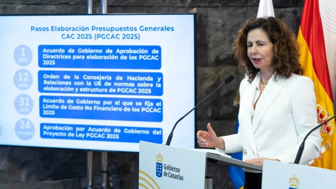 La consejera de Hacienda del Gobierno de Canarias, Matilde Asián./ MIGUEL BARRETO-EFE