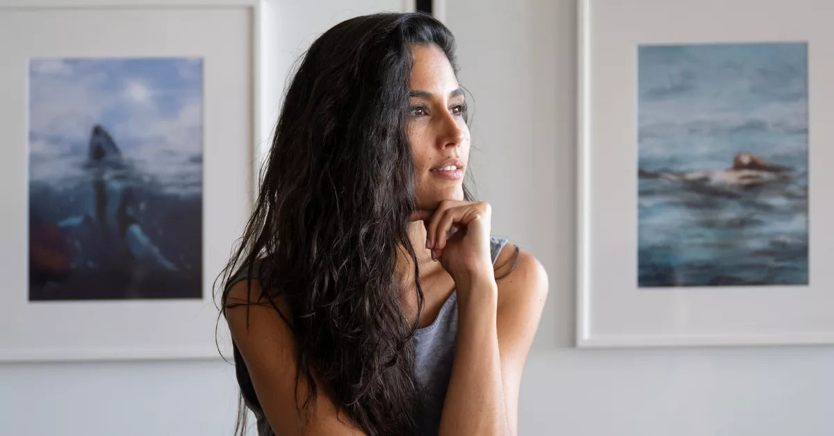 Patricia Yurena presenta su exposición / EFE - ADRIEL PERDOMO