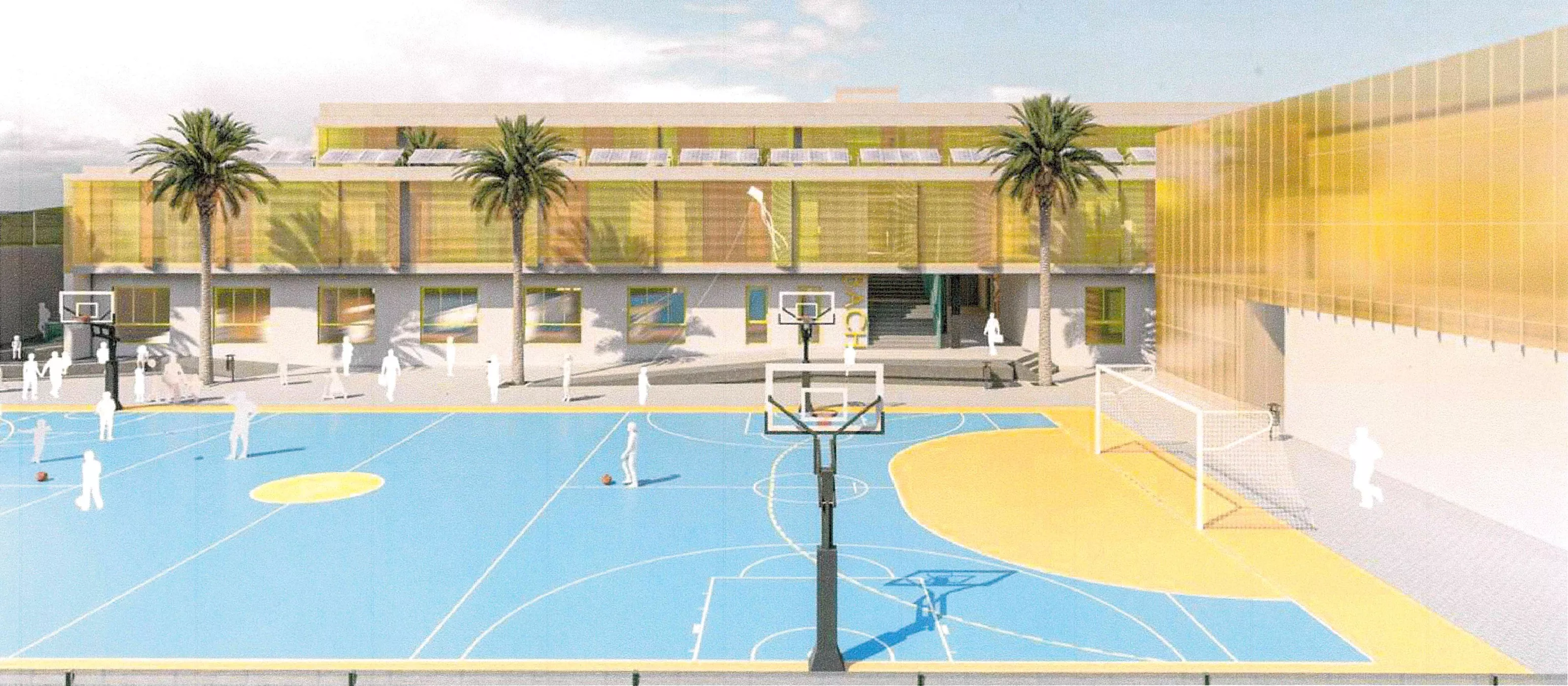 Proyecto del nuevo instituto en Llano del Camello, San Miguel./ CEDIDA