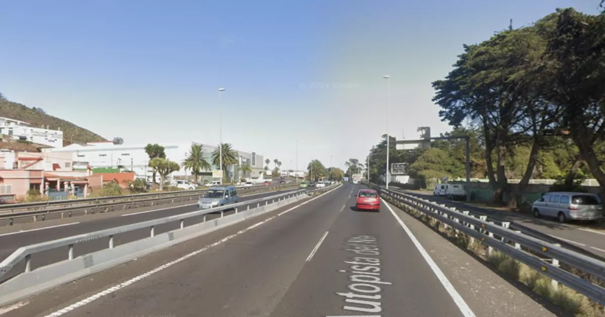 Autopista TF-5 en sentido Los Rodeos. / GOOGLE MAPS Autopista TF-5 en sentido Los Rodeos. / GOOGLE MAPS