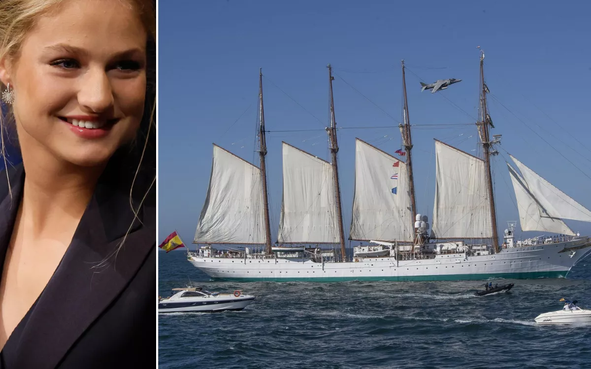 La princesa Leonor inicia su formación naval en el 'Elcano' con escalas en Tenerife y Gran Canaria. / EFE