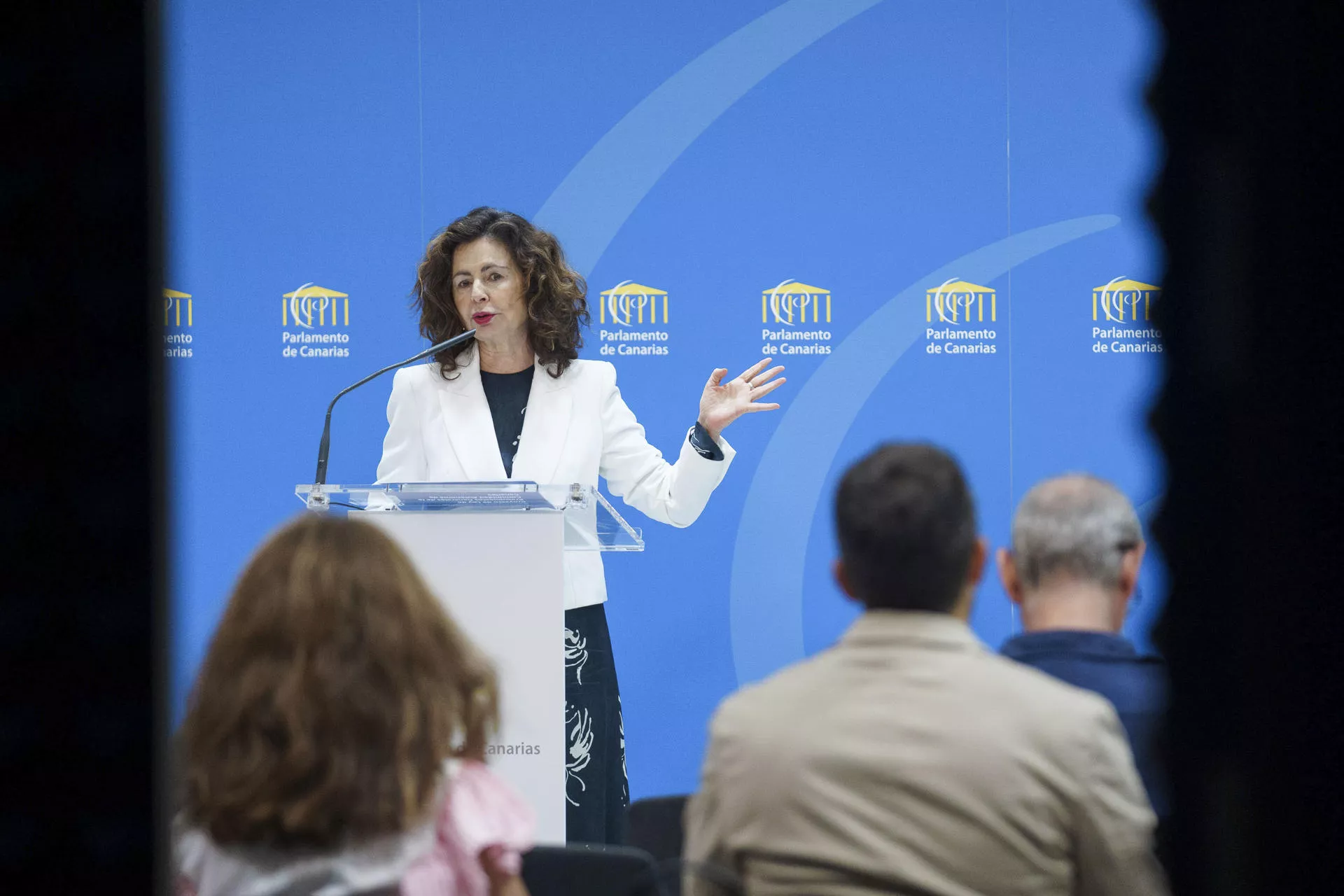 Canarias apuesta por bajar en 2025 el IRPF antes que el IGIC para facilitar el acceso a la vivienda. En la imagen, Matilde Asián, consejera de Hacienda y Relaciones con la Unión Europea. / RAMÓN DE LA ROCHA-EFE