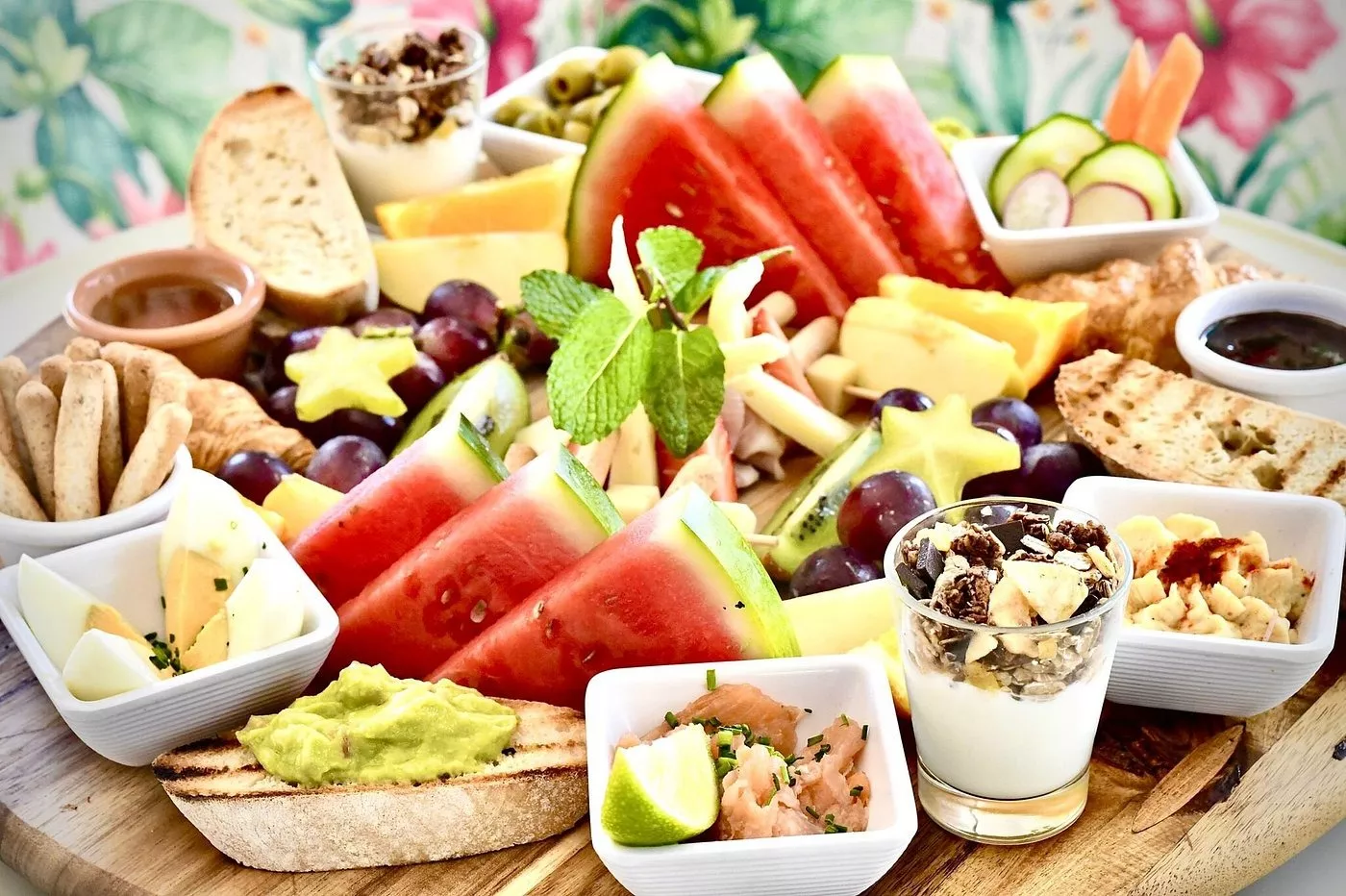 Tabla Brunch Palmera, la más variada y completa para compartir entre dos personas./ REDES.