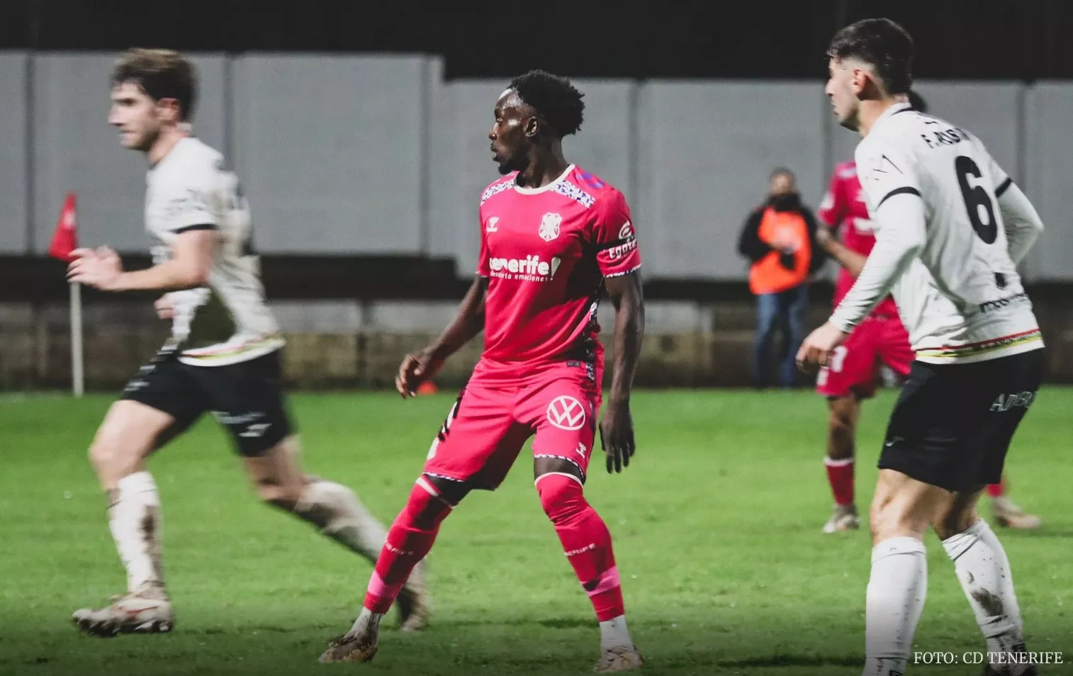 Alassán en un lance del partido Alfaro - CD Tenerife./ CDT
