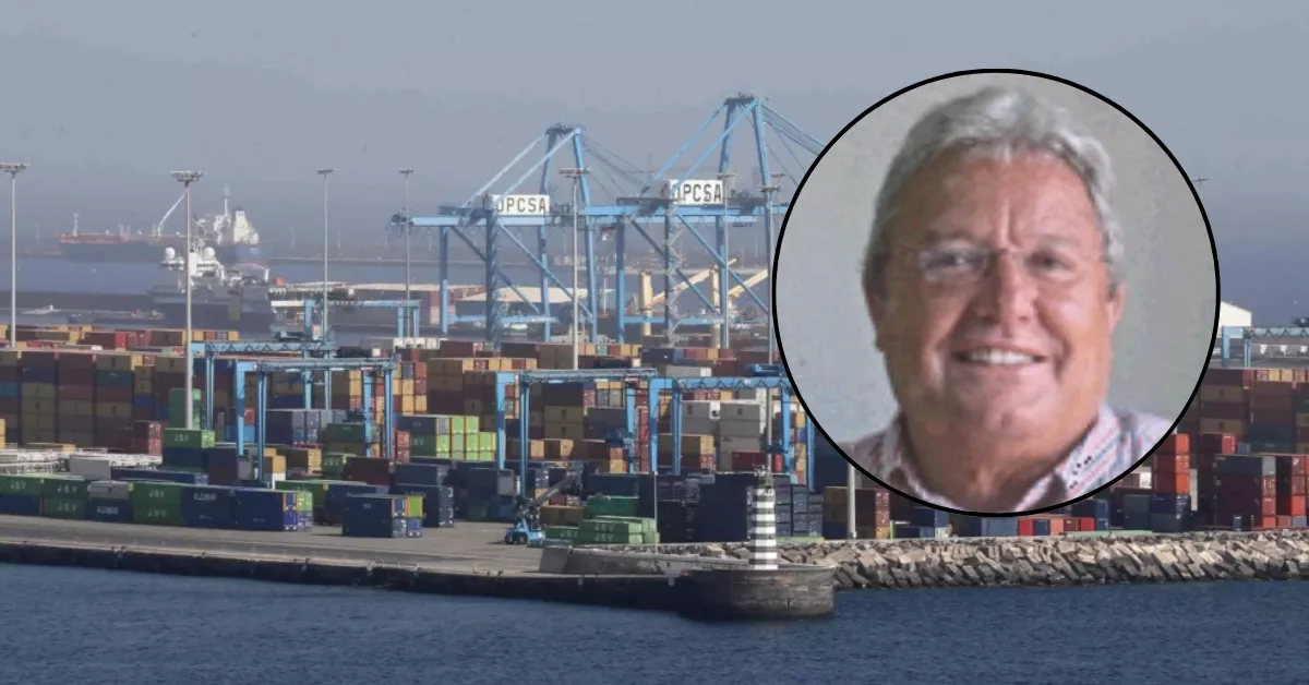 Imagen del Puerto de La Palmas y de Juan Socas Betancor. / EFE-SEPCAN