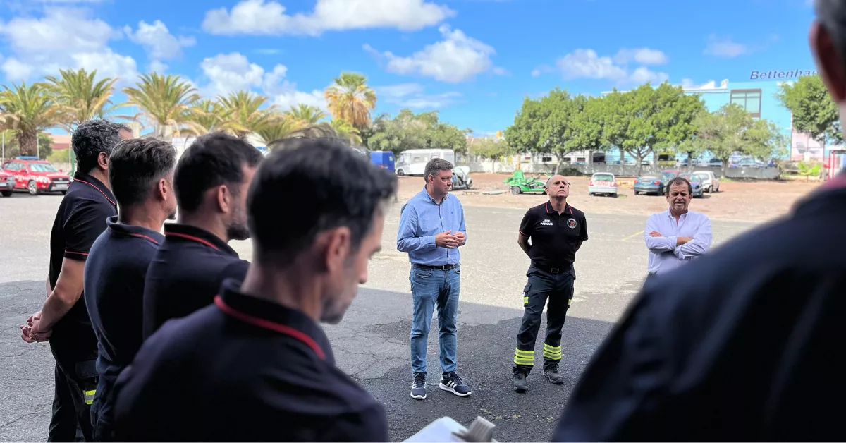 Dispositivo de bomberos que se movilizarán a Valencia. / CEDIDA