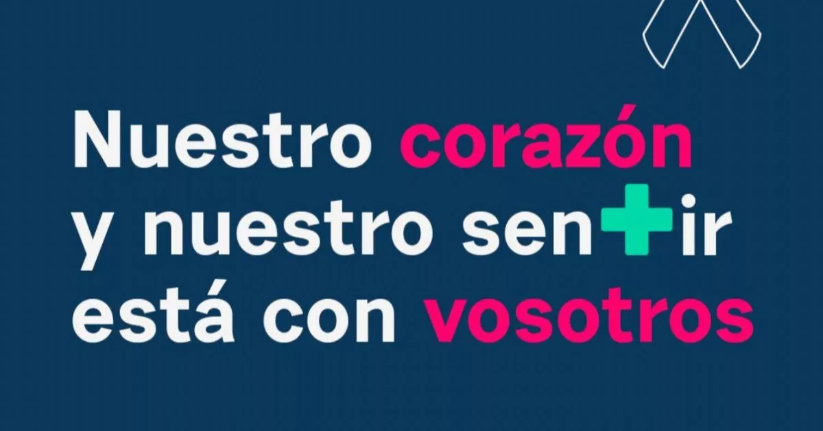 Imagen de Cofares solidarizándose con los afectados. / Foto de Cofares