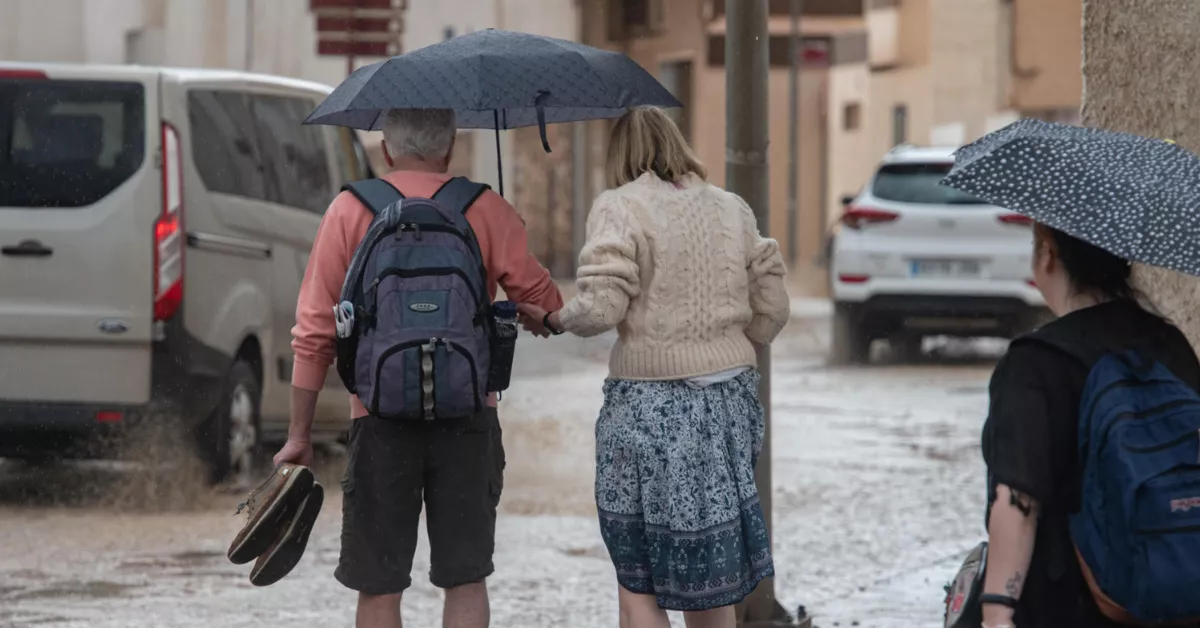 Imagen de una DANA en su paso por Canarias / EFE