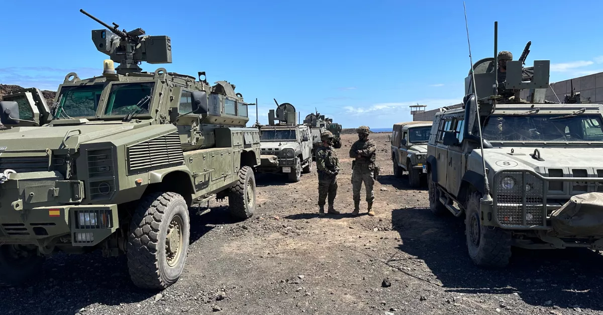 Militares canarios en el campo de tiro de La Isleta  ATLÁNTICO HOY   MARCOS MORENO