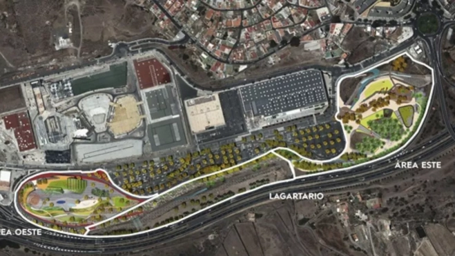 Parcela con las principales unidades de actuación del Plan Parcial Tamaraceite Sur, que es investigado en el 'caso Valka'. / AH Parcela con las principales unidades de actuación del Plan Parcial Tamaraceite Sur, que es investigado en el 'caso Valka'. / AH