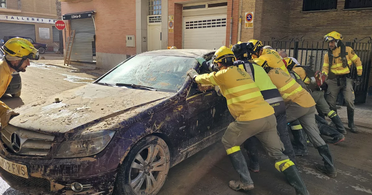 Imagen del dispositivo de emergencias de Canarias en Valencia / GOBIERNO DE CANARIAS Imagen del dispositivo de emergencias de Canarias en Valencia / GOBIERNO DE CANARIAS