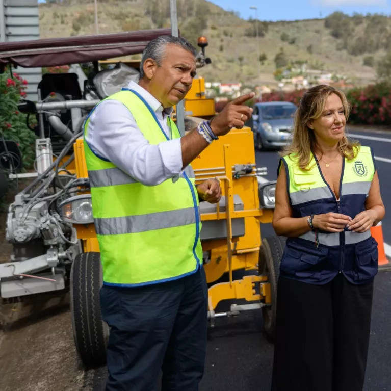 La presidenta del Cabildo de Tenerife Rosa Dávila y el consejero Dámaso Arteaga./ CEDIDA